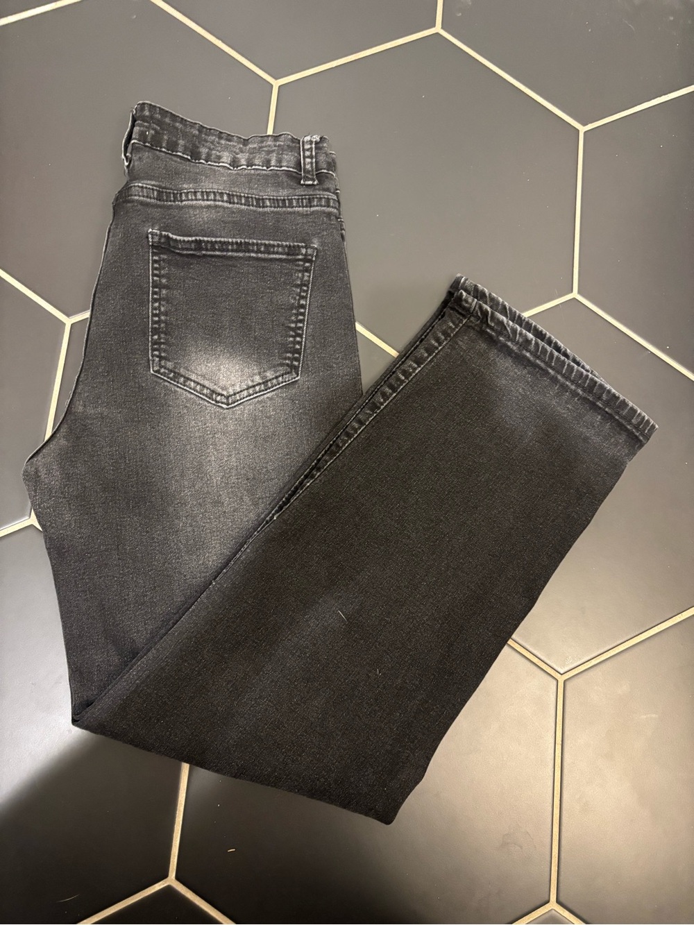 BAMBOO Women’s Black Straight Leg Jeans